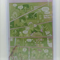 Misfitz Clubhouse Ashcan - Page 4 - PRESSWORKS - Comic Art - Printer Plate - Yellow