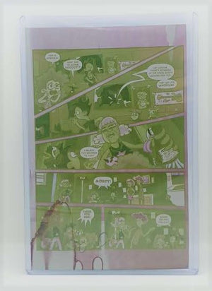 Misfitz Clubhouse Ashcan - Page 4 - Yellow - Comic Printer Plate - PRESSWORKS
