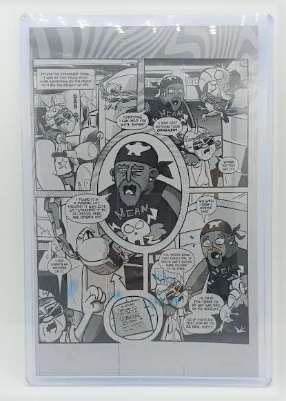 Misfitz Clubhouse Ashcan - Page 5 -  Black - Comic Printer Plate - PRESSWORKS