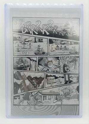 Misfitz Clubhouse Ashcan - Page 6 - PRESSWORKS - Comic Art - Printer Plate - Black