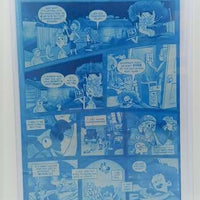 Misfitz Clubhouse Ashcan - Page 8 - Cyan - Comic Printer Plate - PRESSWORKS