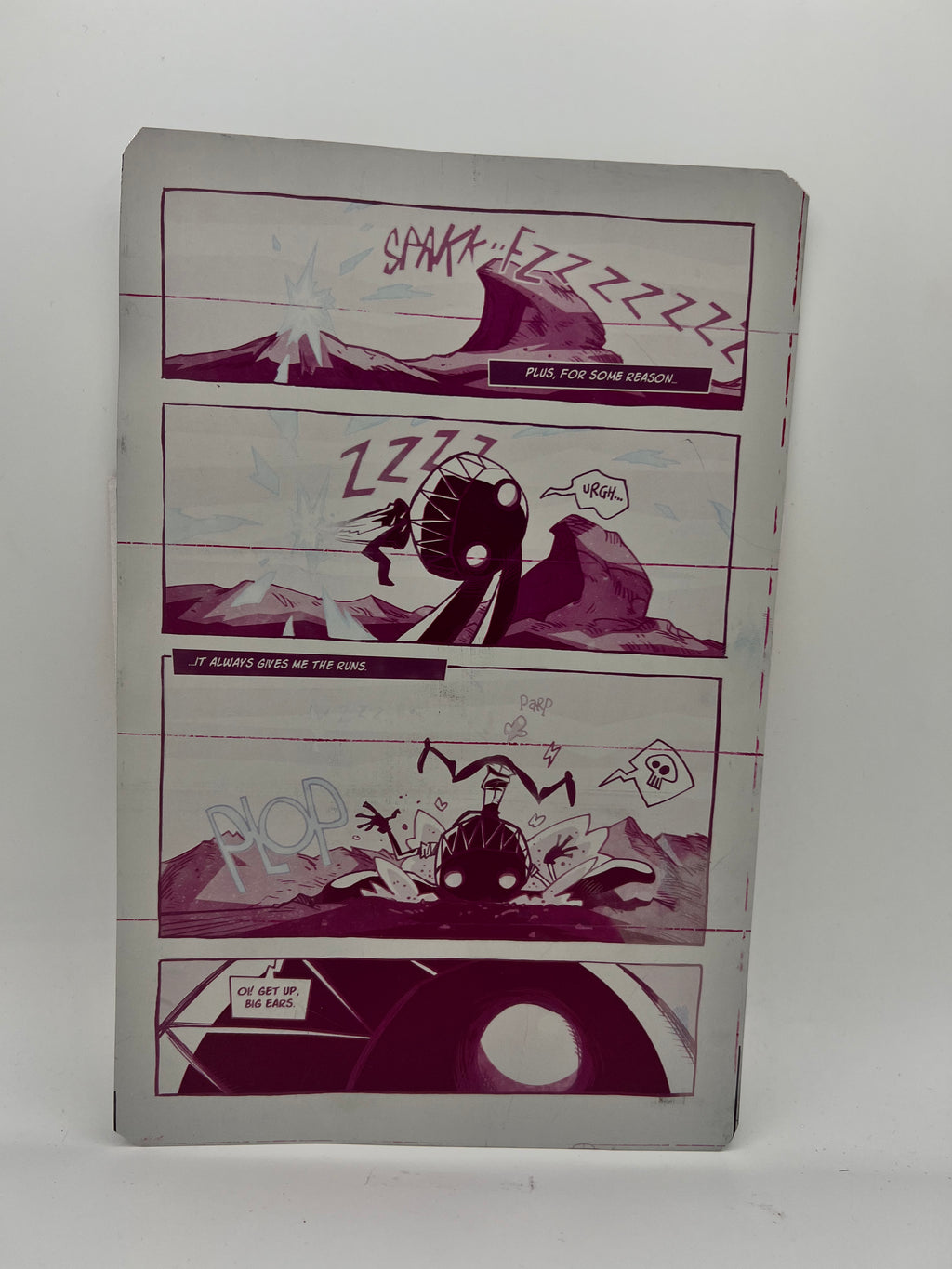 Mr. Easta #1 - Page 7 - PRESSWORKS - Comic Art - Printer Plate - Magenta