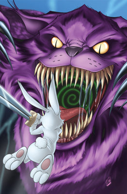 Stabbity Ever After Wonderland #1 - Cheshire Cat Virgin Variant Cover