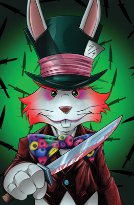 Stabbity Ever After Wonderland #1 - Mad Hatter Virgin Variant Cover