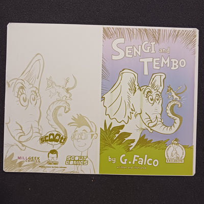 Sengi & Tembo #1 - Comic Tom Variant - Framed Cover - Yellow - Printer Plate - PRESSWORKS - Comic Art