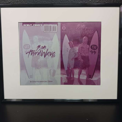 Third Wave 99 #3 - Outside Front & Back Cover Framed - PRESSWORKS - Magenta - Comic Printer Plate