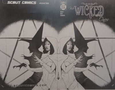 We Wicked Ones - Ashcan Preview - Outside Front & Back Cover Framed - PRESSWORKS - Black - Comic Printer Plate