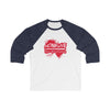 Long Live Pro Wrestling -  Logo Design - Unisex 3\4 Sleeve Baseball Tee