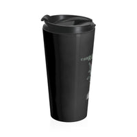 The Recount (Design Two) - Black Stainless Steel Travel Mug