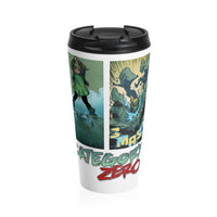 Category Zero (Logo Girl Design) - Stainless Steel Travel Mug
