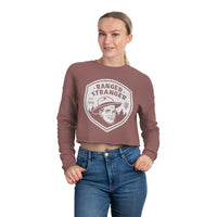 Ranger Stranger - B&W Logo - Women's Cropped Sweatshirt