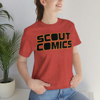 Scout Comics - Black Logo - Unisex Jersey Short Sleeve Tee