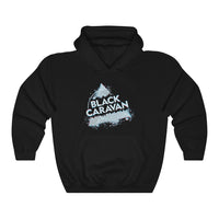 Black Caravan - White Logo - Unisex Heavy Blend™ Hooded Sweatshirt