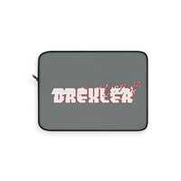 Drexler (White Logo Design) - Grey Laptop Sleeve