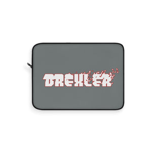 Drexler (White Logo Design) - Grey Laptop Sleeve
