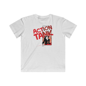 Action Tank - Red Logo Design - Kids Fine Jersey Tee