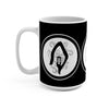 The Shepherd (Symbol Design) - Black Coffee Mug 15oz