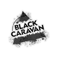 Black Caravan - Black Logo - Kiss-Cut Stickers