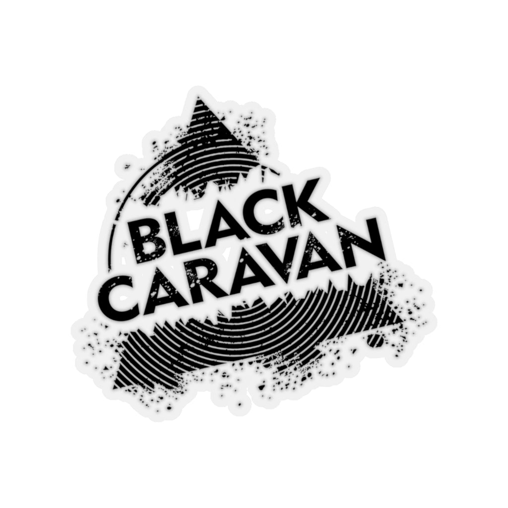 Black Caravan - Black Logo - Kiss-Cut Stickers