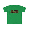 Scout Comics Logo (Black Logo) - Unisex Softstyle T-Shirt