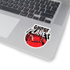 Ghost Planet - Red Logo - Kiss-Cut Stickers