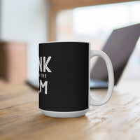 Frank At Home On The Farm (Logo Design) - Black Coffee Mug 15oz