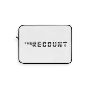 The Recount (Grey Logo Design) - White Laptop Sleeve