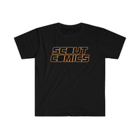 Scout Comics Logo (Black Logo) - Unisex Softstyle T-Shirt