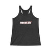 Drexler (White Logo Design) - Women's Tri-Blend Racerback Tank