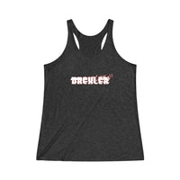 Drexler (White Logo Design) - Women's Tri-Blend Racerback Tank