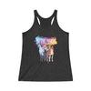 By The Horns (Group Design) - Women's Tri-Blend Racerback Tank