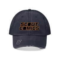 Scout Comics (Black Logo Design) - Unisex Trucker Hat