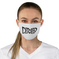 Distorted (Black Logo) - Fabric Face Mask