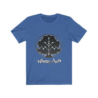 White Ash (Logo Design)  - Unisex Jersey T-Shirt