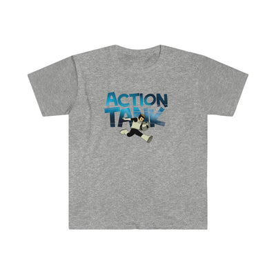 Action Tank - Blue Action Tank Logo - Unisex Softstyle T-Shirt