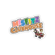 Misfitz Clubhouse - Logo Design - Die-Cut Stickers