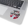 Ghost Planet - Red Logo - Kiss-Cut Stickers