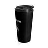 The Recount (Design One) - Black Stainless Steel Travel Mug