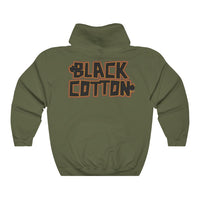 Black Cotton (Logo Design) - Heavy Blend™ Hooded Sweatshirt