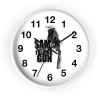 Sam and His Talking Gun - Wall Clock