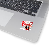 Action Tank -   Red Logo Design -  Kiss-Cut Stickers