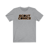 Scout Comics Logo (Black Logo) - Unisex Jersey Short Sleeve Tee