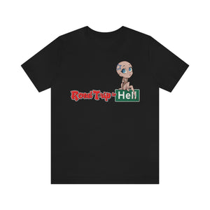 Road Trip To Hell - Angel Logo Design - Unisex Jersey Short Sleeve Tee