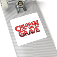 Children Of The Grave (Logo Design) - Square Stickers