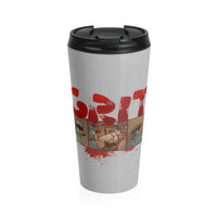 Grit (Ogre Design) - Black Stainless Steel Travel Mug