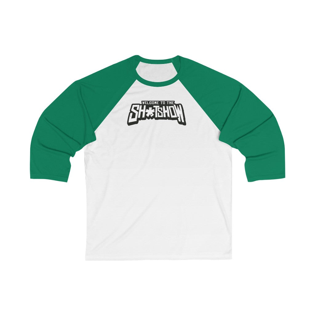 Shitshow - Logo Design - Unisex 3\4 Sleeve Baseball Tee