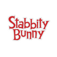 Stabbity Bunny (Logo Design) - Kiss-Cut Stickers