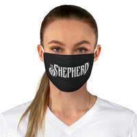 The Shepherd (Logo Design) - Black Fabric Face Mask
