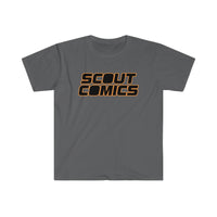 Scout Comics Logo (Black Logo) - Unisex Softstyle T-Shirt