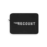 The Recount (Grey Logo Design) - Black Laptop Sleeve